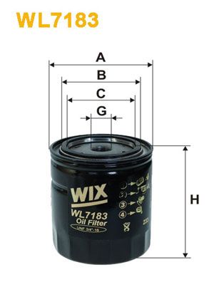 WIX FILTERS Масляный фильтр WL7183